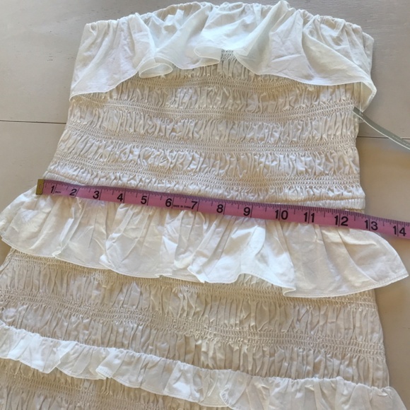 NWT CLEOBELLA ELODIE WHITE SMOCKED STRAPLESS MIDI DRESS - Picture 12 of 12